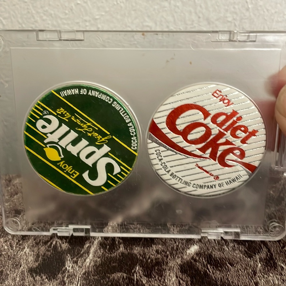 1994 Coco-Cola bottling company of Hawaii set of 4 Pogs